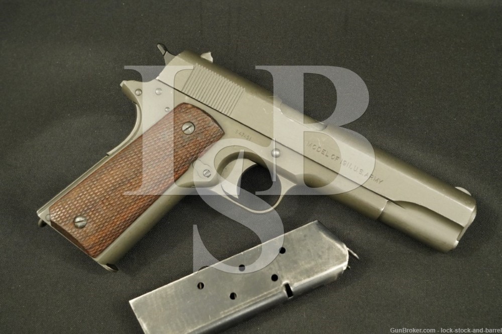 Colt Model of 1911 U.S. Army RIA .45 ACP Semi-Automatic Pistol, 1918 C&R