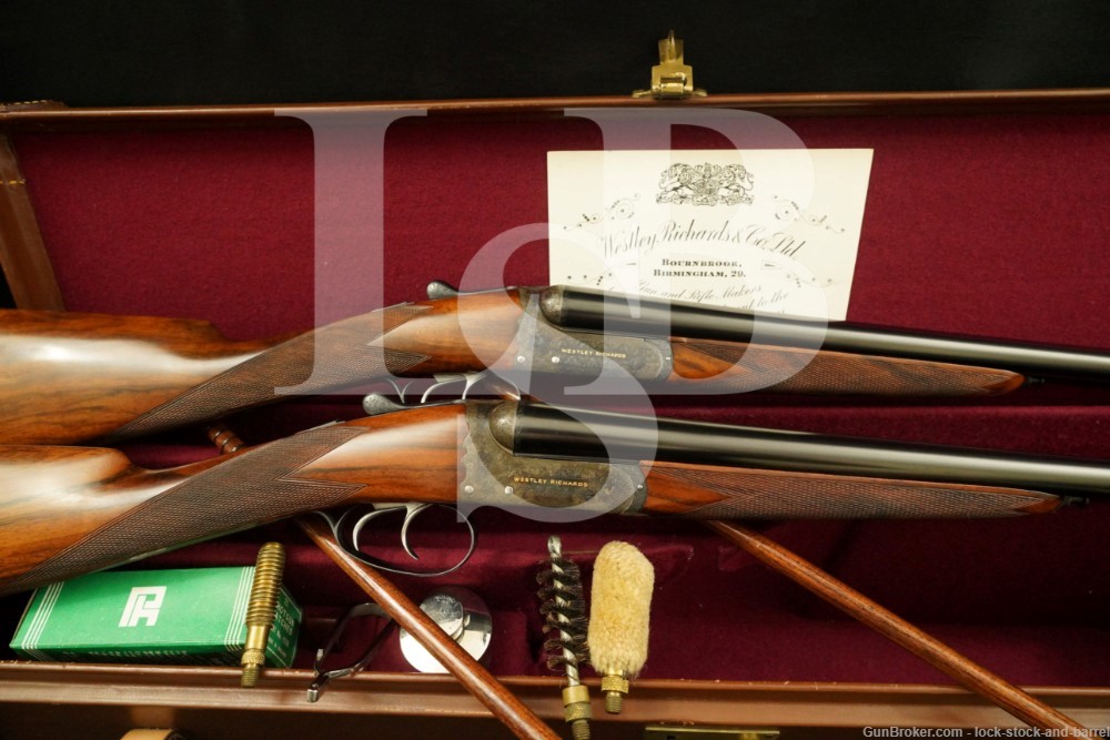 Consecutive Matched Pair Westley Richards Connaught Model 20 GA Double Guns