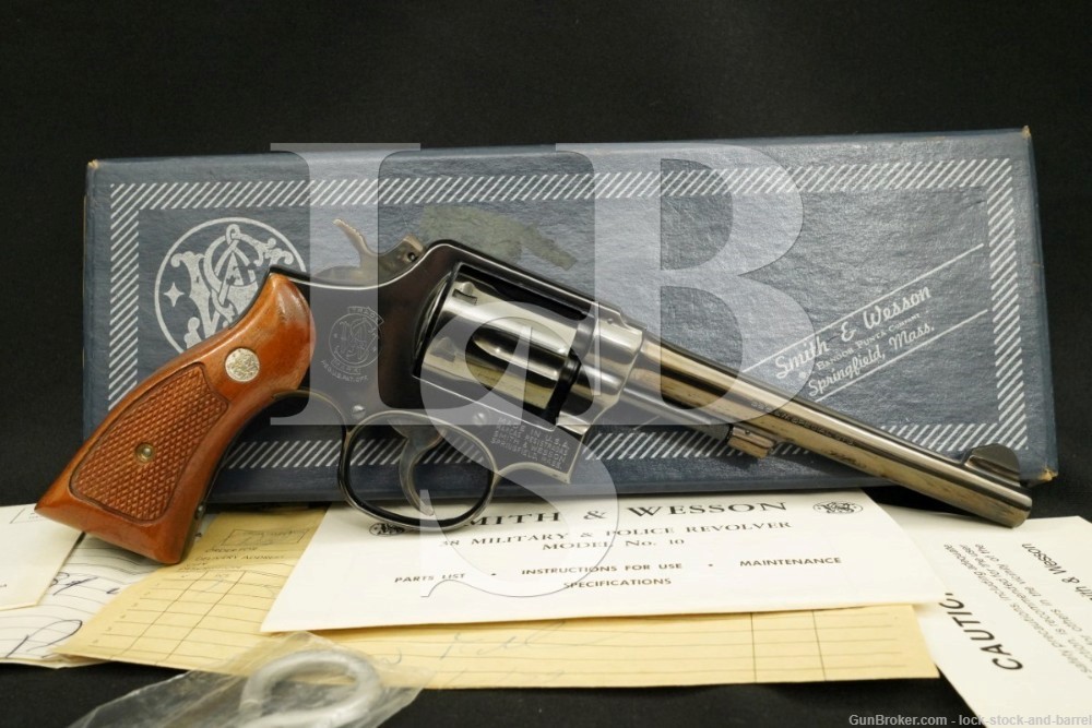 Smith & Wesson S&W Model 10-7 M&P .38 Spl 6″ DA/SA Revolver MFD 1979