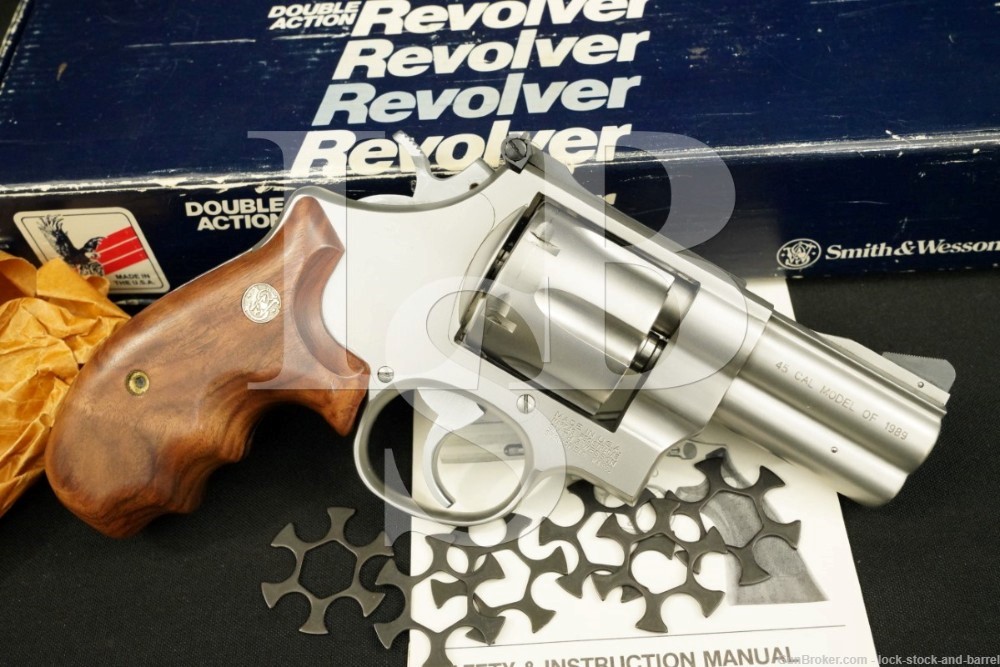 Smith & Wesson S&W Model 625-3 100923 .45 ACP 3″ DA/SA Revolver 1989