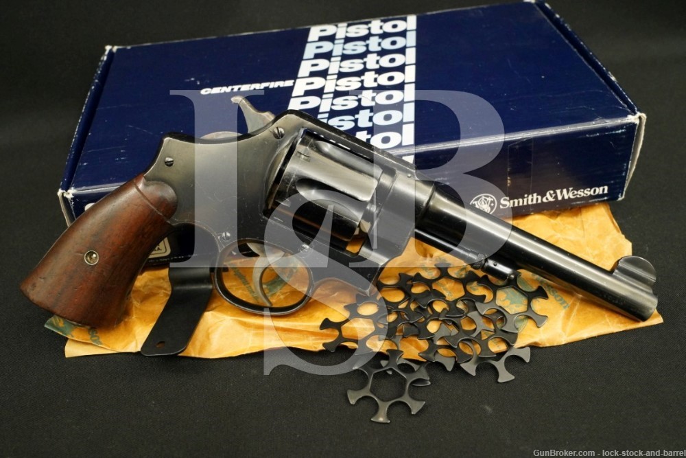 U.S. Marked Smith & Wesson S&W Model 1917 .45 ACP Hand Ejector Revolver C&R