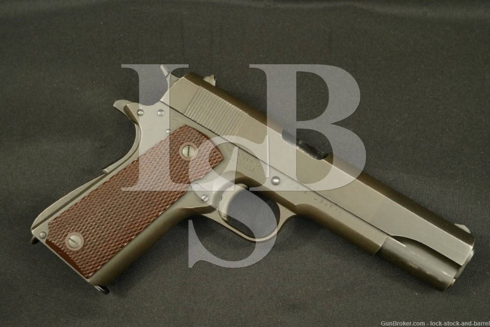 WWII U.S. Colt Model 1911-A1 M1911A1 .45 ACP Semi-Auto Pistol, MFD 1944 C&R