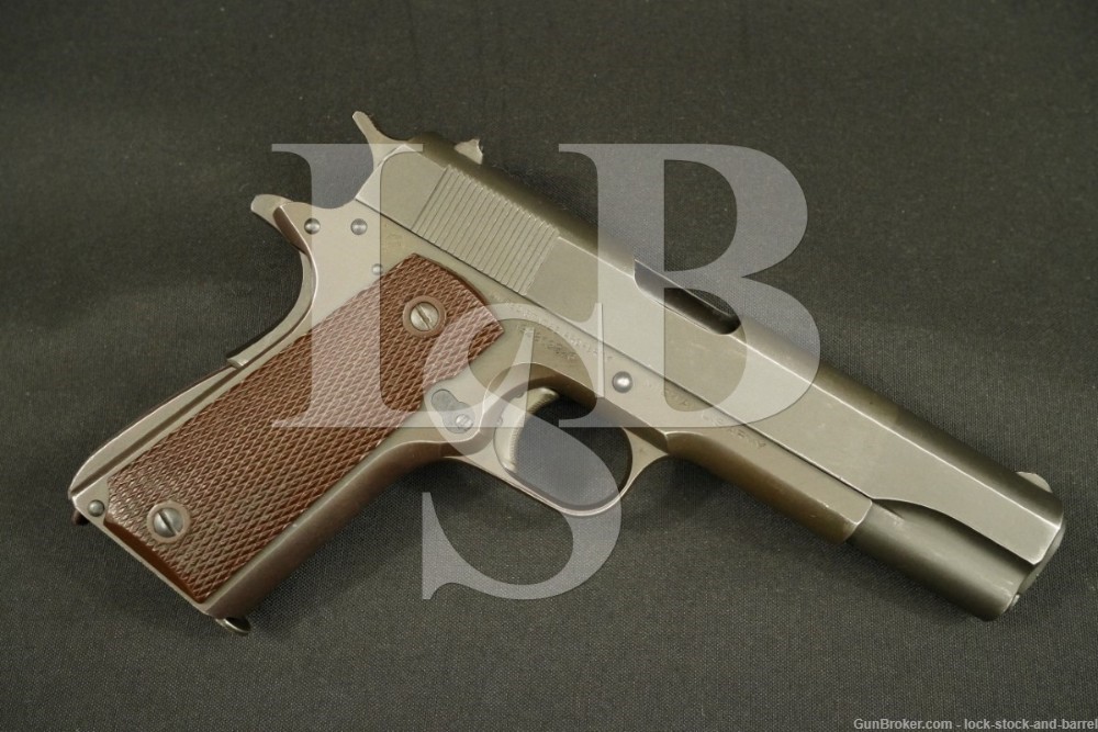 WWII U.S. Colt Model 1911-A1 M1911A1 .45 ACP Semi-Auto Pistol, MFD 1945 C&R