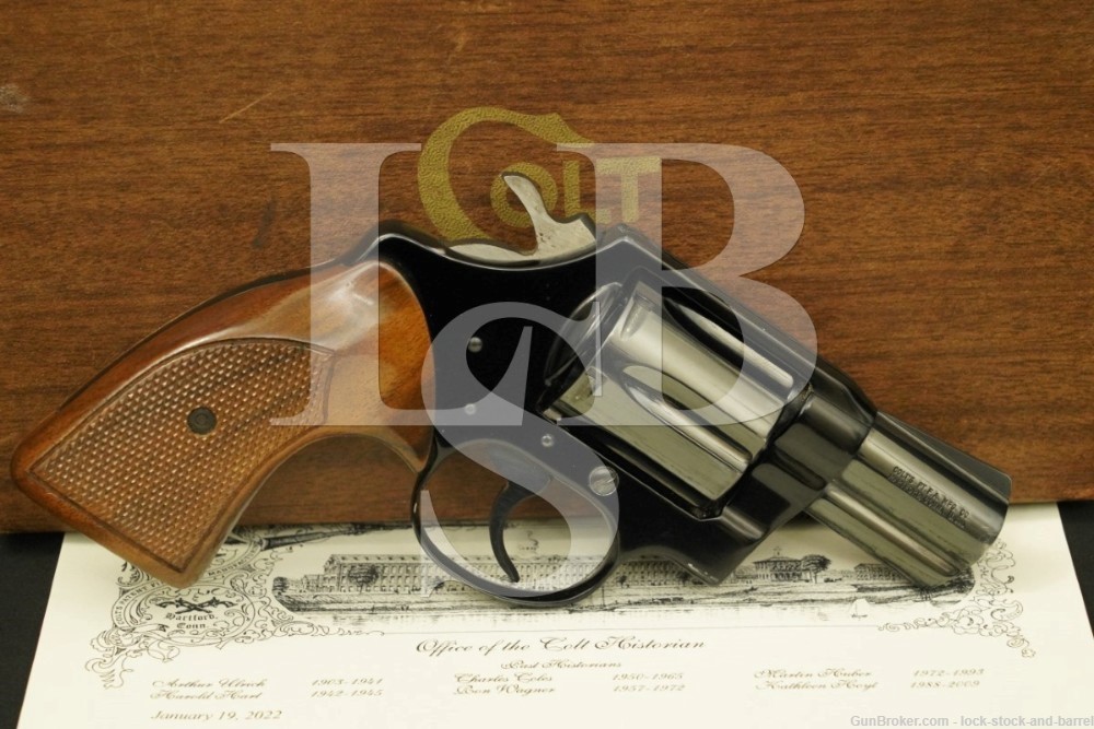 COLT Cobra .38 Special DA/SA Double Action Revolver, MFD 1974 Colt Letter