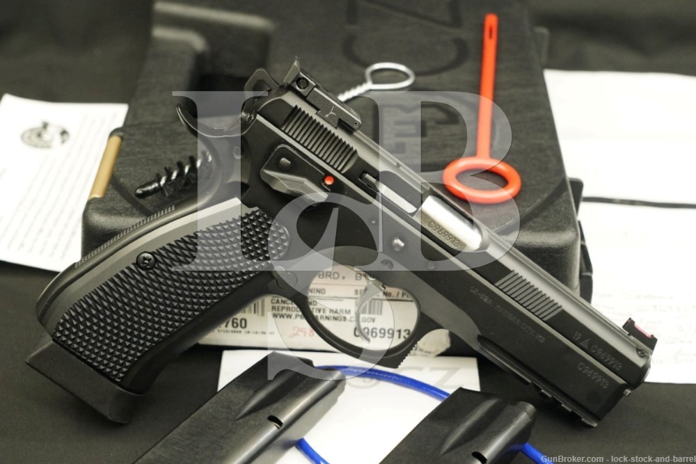 CZ Custom CZ75 SP-01 Shadow Target II 9mm Luger DA Semi-Auto Pistol