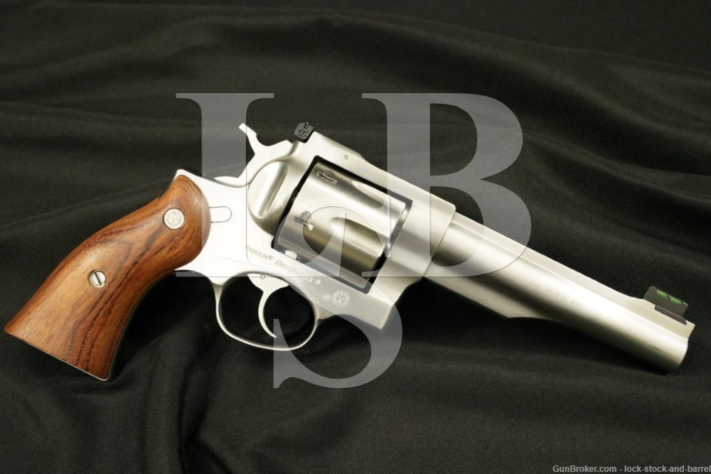 Clark Custom Ruger Redhawk .45 Win Mag DA/SA Stainless Revolver, 2001