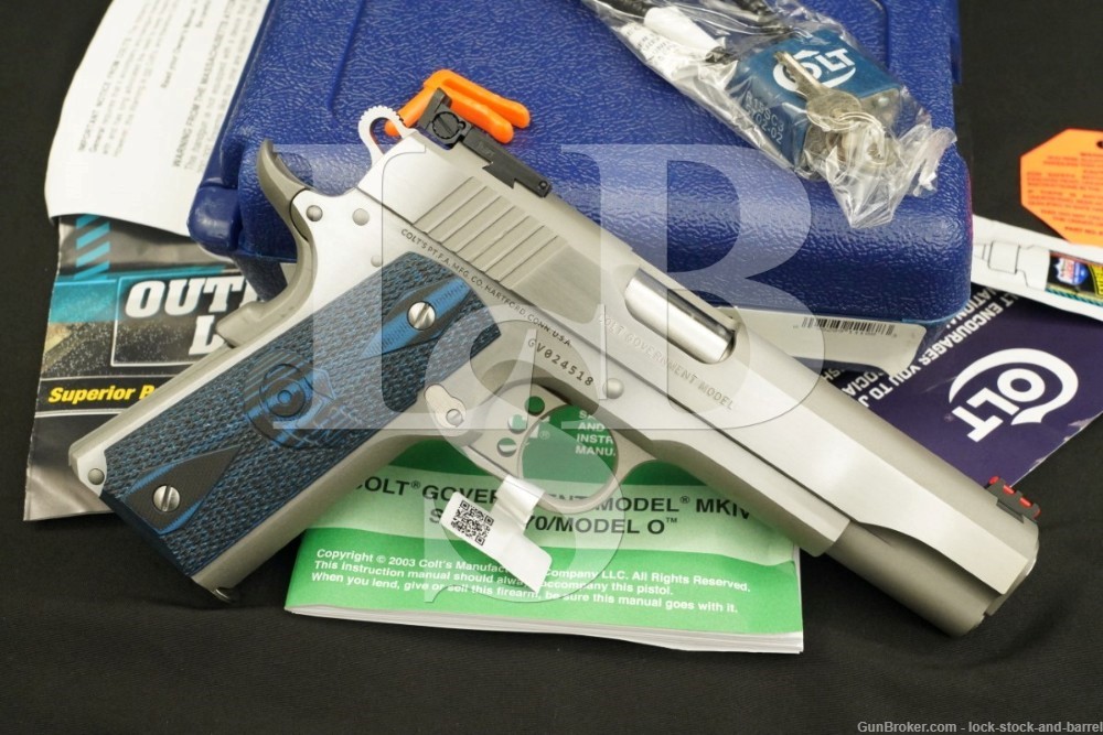 Colt Gold Cup Trophy Lite O5070GCL Stainless .45 ACP 1911 Semi-Auto Pistol