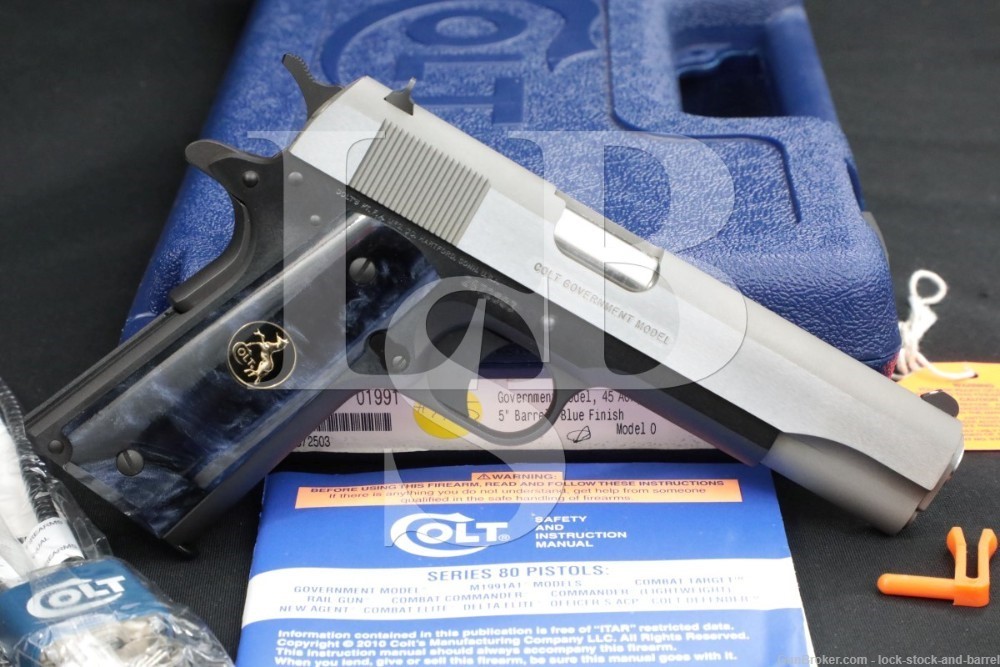 Colt Government Model .45 ACP 5″ 1911 Duo-Tone Semi-Automatic Pistol