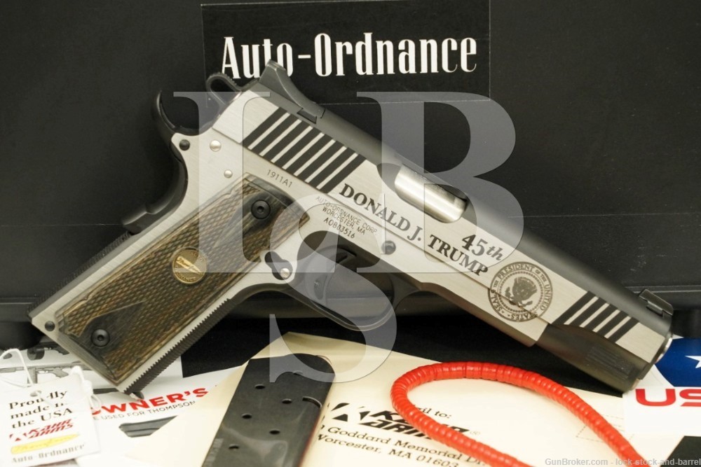 Donald Trump MAGA Auto-Ordnance 1911-A1 .45 ACP 1911 Semi-Auto Pistol