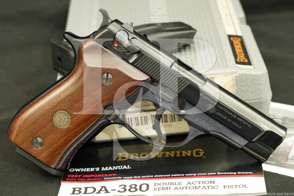 FN Browning Beretta BDA .380 Auto 9mm Short Semi-Auto Pistol MFD 2000