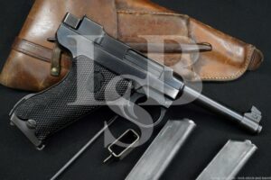 Husqvarna Swedish M/40 M40 Lahti 9mm Semi-Automatic Pistol, 1941-1946 C&R