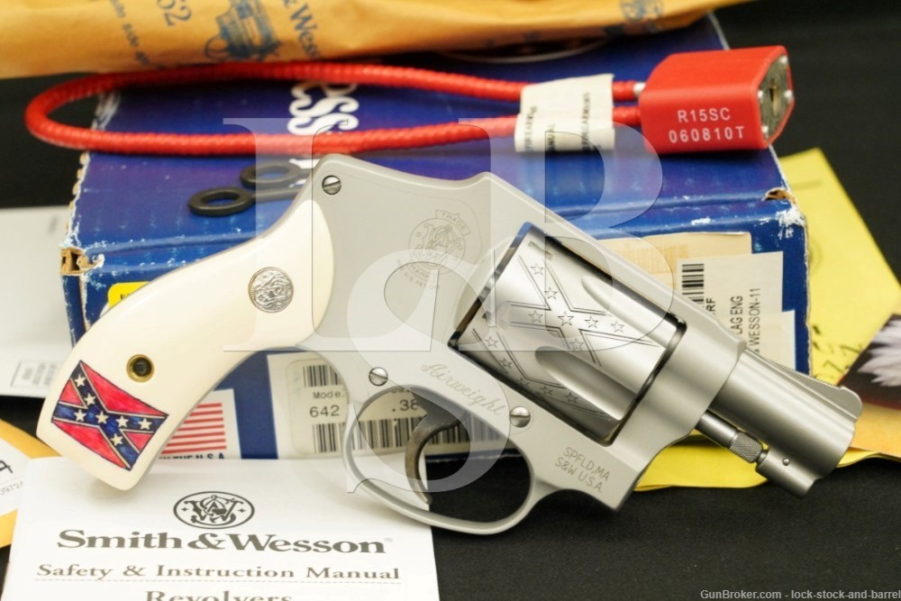 Lew Horton Smith & Wesson 642-2 Airweight Rebel .38 Spl DAO Revolver