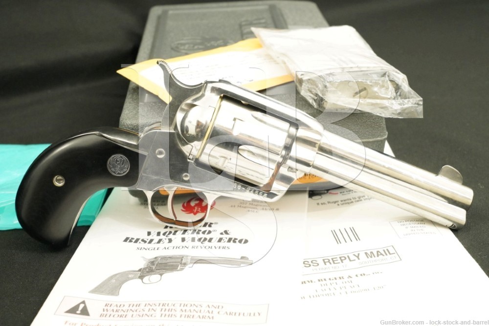 Ruger Vaquero 00515 KBNVBH-34 357 Gloss Stainless Bird’s Head Revolver 2005