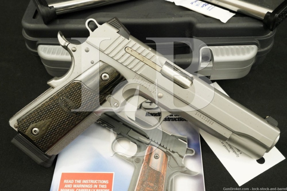 Sig Sauer Model 1911 1911-45-SSS .45 ACP 5″ Semi-Automatic Pistol MFD 2012