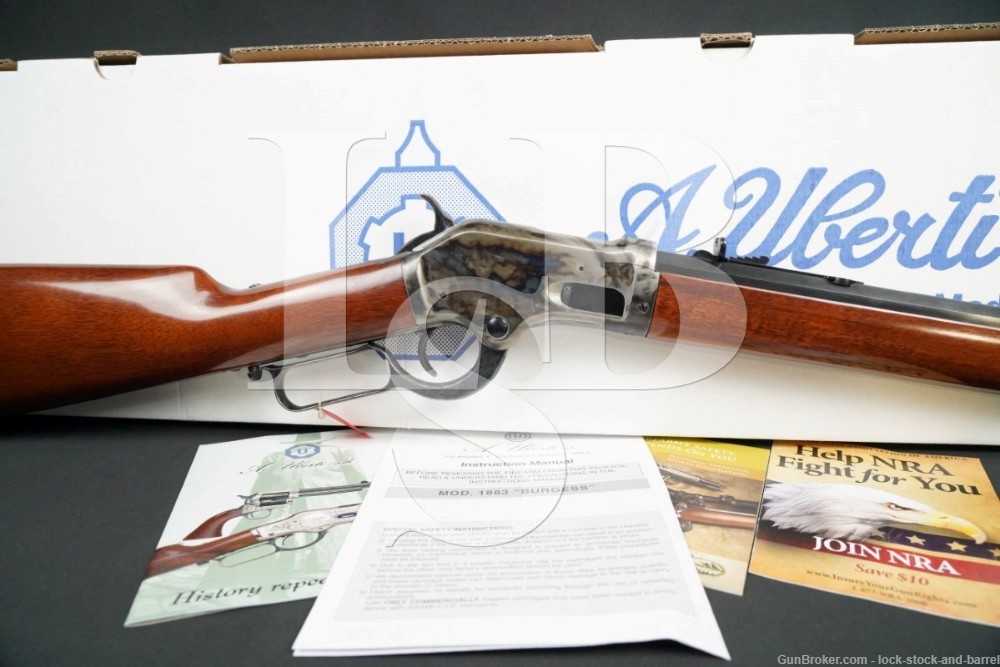 Taylor’s Uberti Model 1883 Burgess .44 WCF Lever Action Rifle w/ Box, 2011