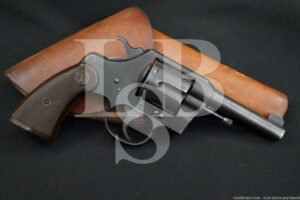 WWII U.S. Colt Commando .38 Spl. SA/DA Double Action Revolver, MFD 1942 C&R