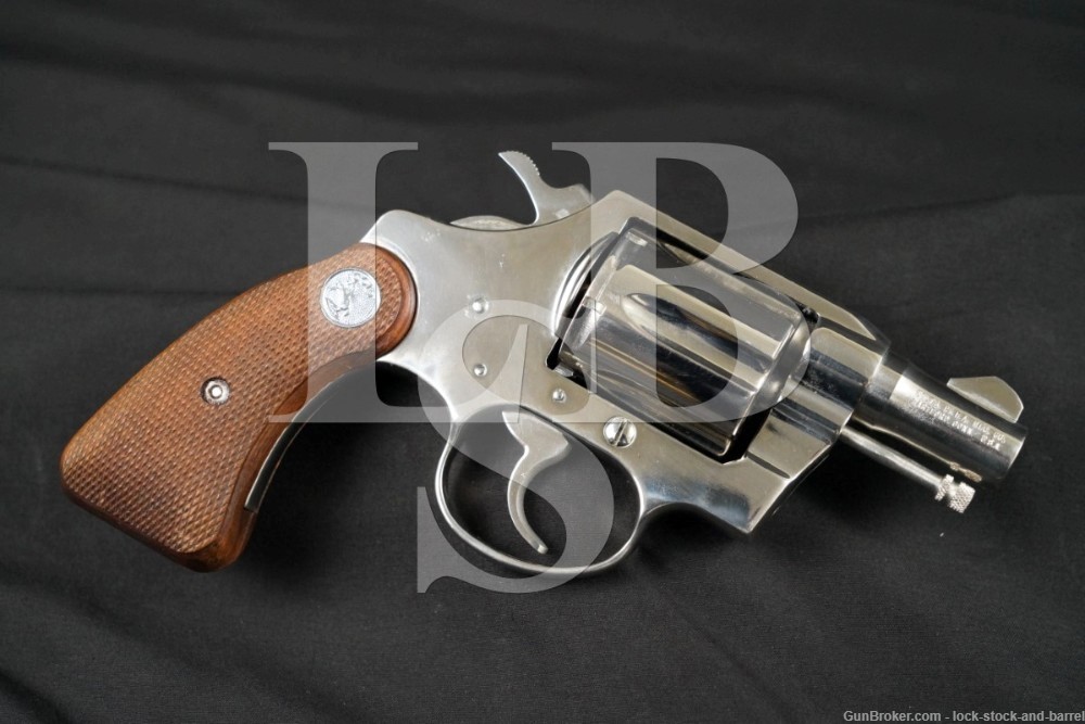 COLT Cobra .38 Special DA/SA Double Action Revolver, MFD 1971 C&R Nickel