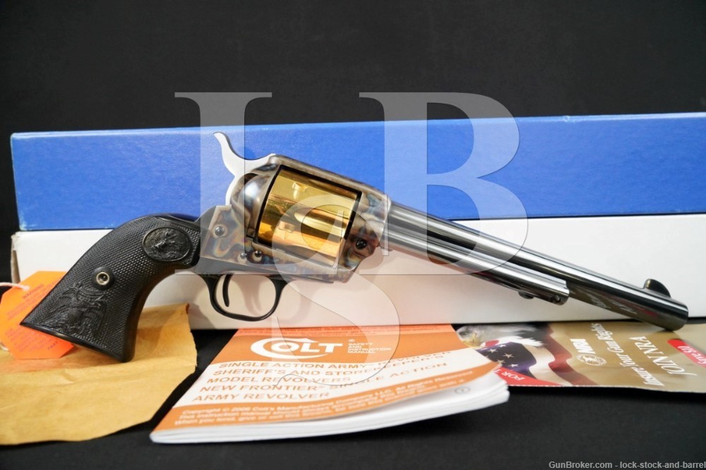 Colt 3rd Gen Single Action Army SAA 7 1/2" .38 Special Revolver & Box, 2009