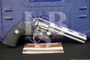 Colt Python Model I3060 6" Stainless Steel .357 Magnum Revolver, 1993