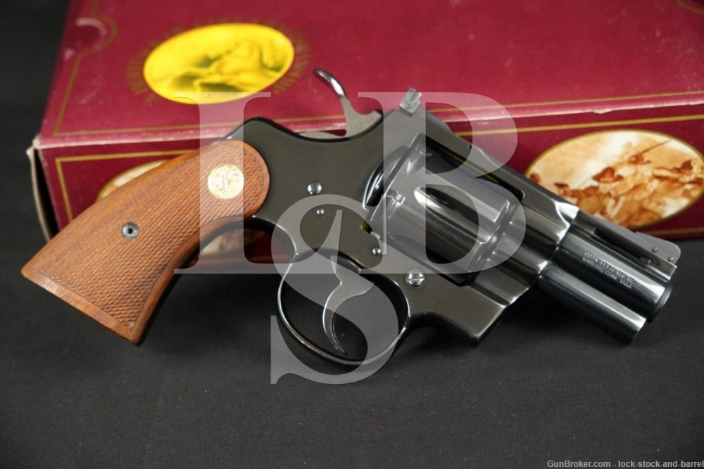 Colt Python Model I3620 Blue 2 1/2" .357 Magnum SA/DA Revolver, 1980