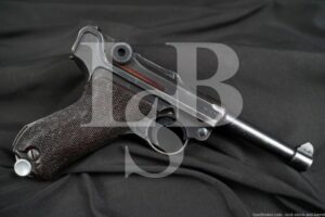 WWII German Mauser byf P.08 P08 Luger 9mm Semi-Auto Pistol, 1941 C&R