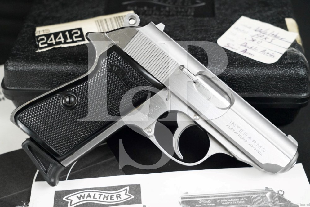 Walther Interarms PPK/S .380 ACP 3.25″ Stainless Semi-Automatic Pistol 1994