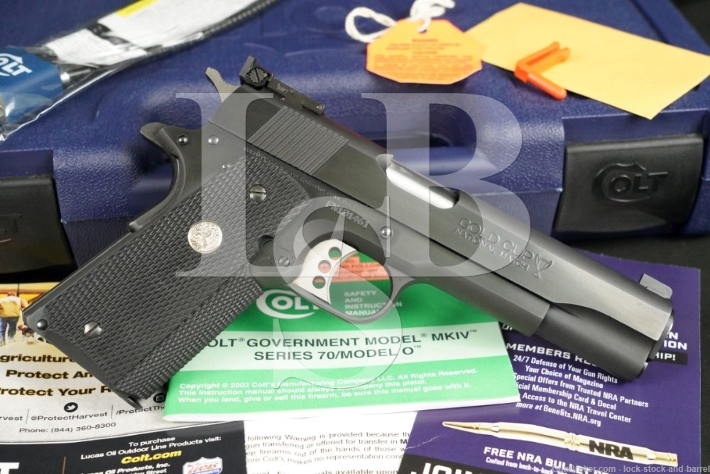 Colt Gold Cup National Match Series 80 O5870NM .45 ACP 5" 1911 Pistol C&R