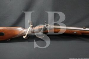 German Schilling Mehlis Jaeger Rifle 60 Cal Percussion Muzzleloader Antique