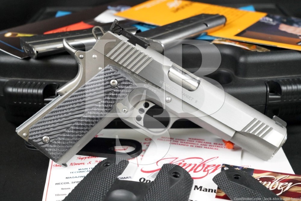 Kimber Model Stainless Target II .38 Super 5" 1911 Semi-Auto Pistol