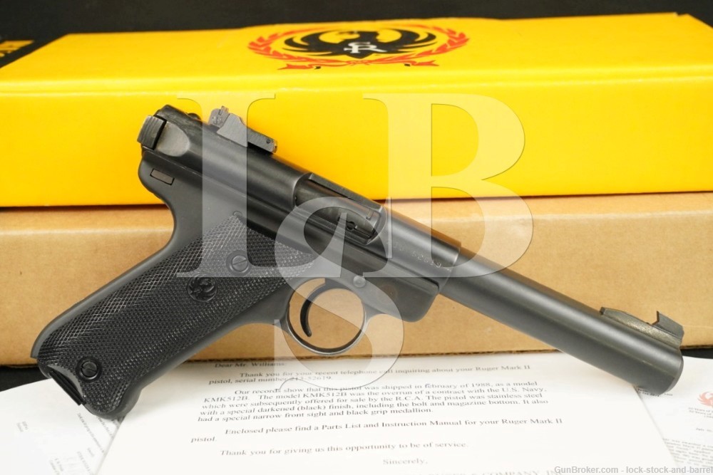 Ruger KMK-512B Navy Contract Overrun Mark II Target Semi-Auto Pistol, 1987