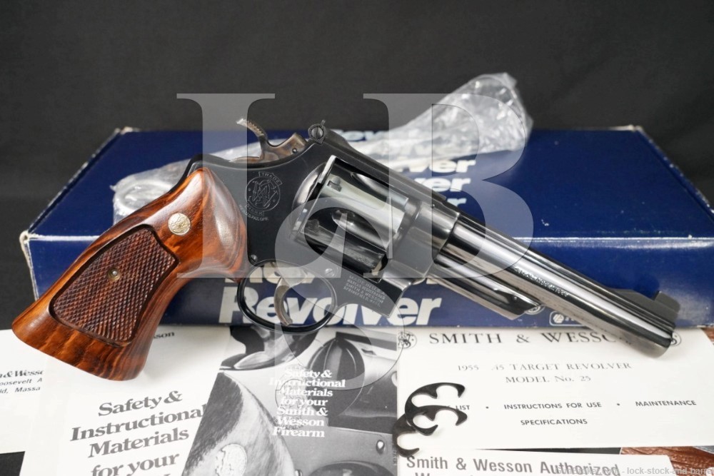 Smith & Wesson S&W Model 25-2 .45 ACP 6″ DA/SA Revolver 1980-1982