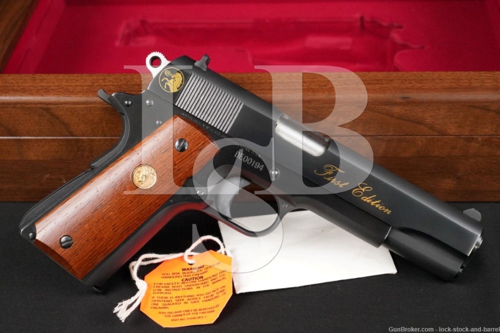 1st Year Colt Delta Elite First Edition 10mm Semi-Automatic Pistol & Case