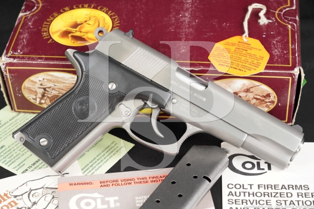 Colt Double Eagle Series 90 45 Acp Sada Action 1911 Semi Auto Pistol 1990 Lock Stock And Barrel 9211