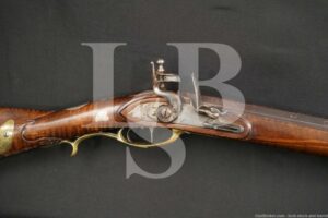 Edwin Parry Kentucky Rifle .47 Cal 44" Flint Lock Muzzleloader ATF Antique