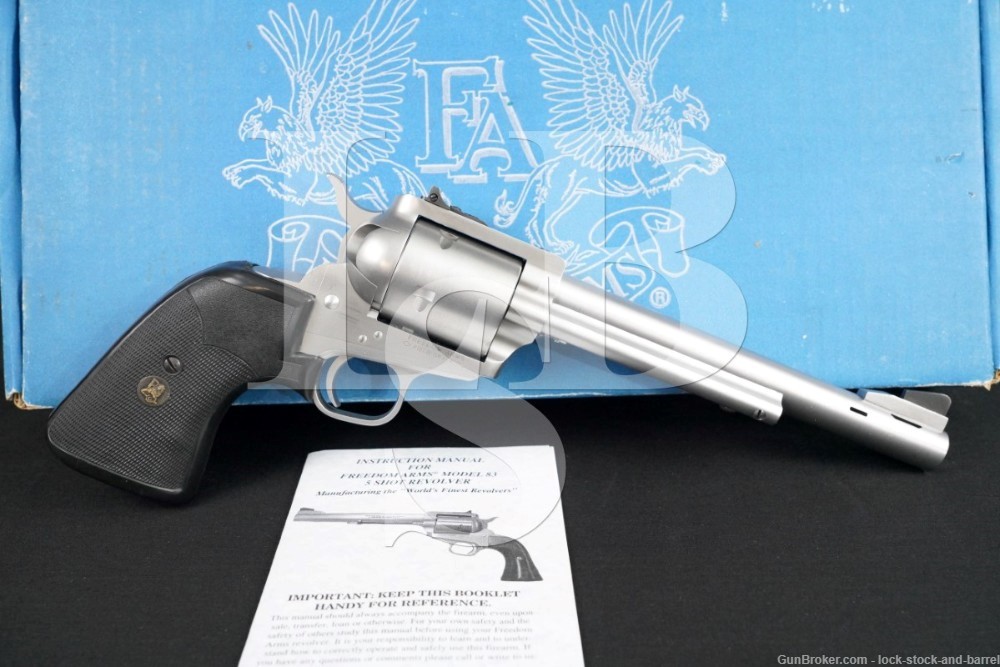 Freedom Arms Model 83 Field Grade Mag-na-port .454 Casull 7.5″ Revolver