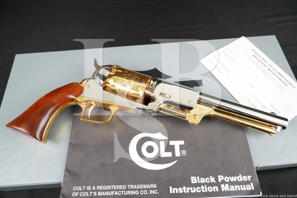 Luxurious Colt 1854 Whitneyville Marine .44 Percussion Revolver ATF Antique