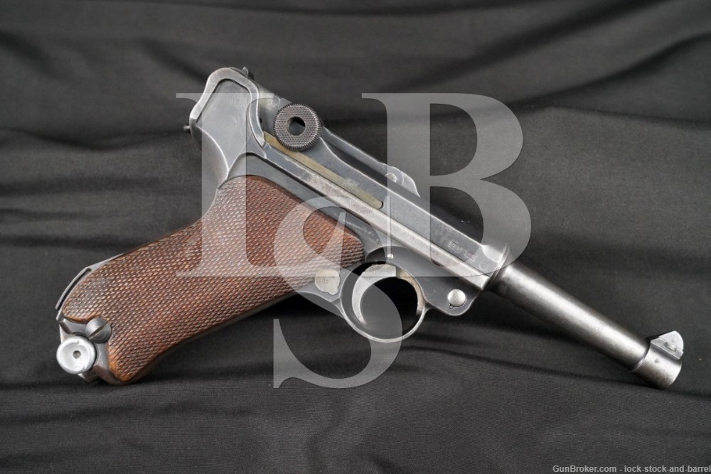 Pre-WWII Mauser S/42 K Luger P.08 P08 9mm Para 4″ Semi-Auto Pistol 1934 C&R