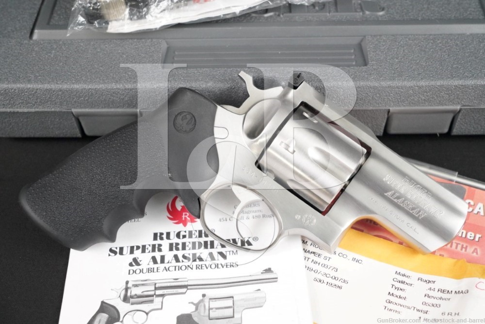 RUGER Super Redhawk Alaskan 05303 KSRH-2 .44 Mag DA/SA Revolver Stainless