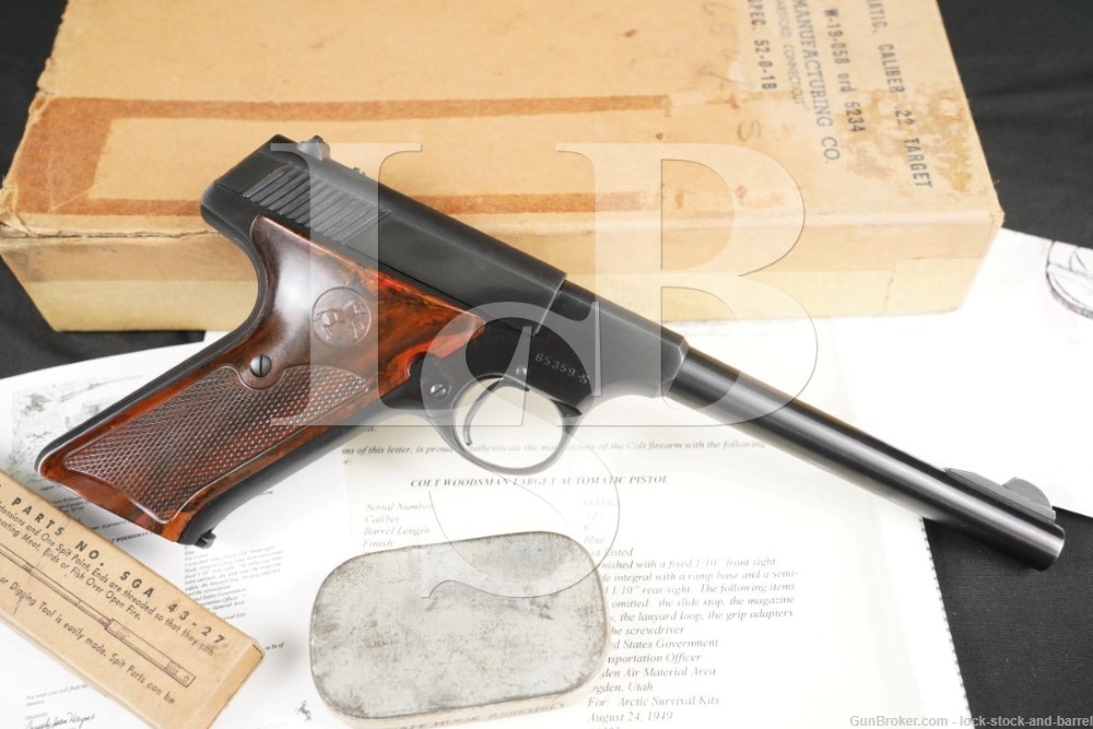 USAF Arctic Survival Kit Colt Woodsman .22 LR Semi-Auto Pistol, 1949 C&R