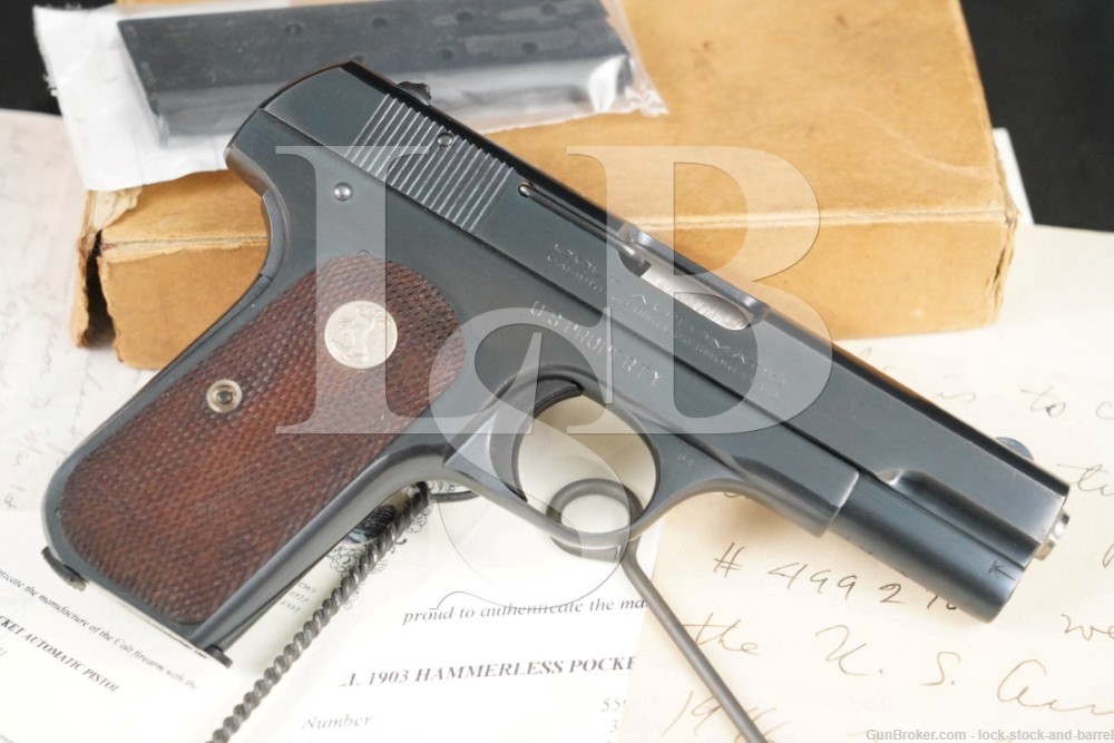 WWII OSS Colt Model 1903 Pocket Hammerless .32 ACP Semi-Auto Pistol C&R