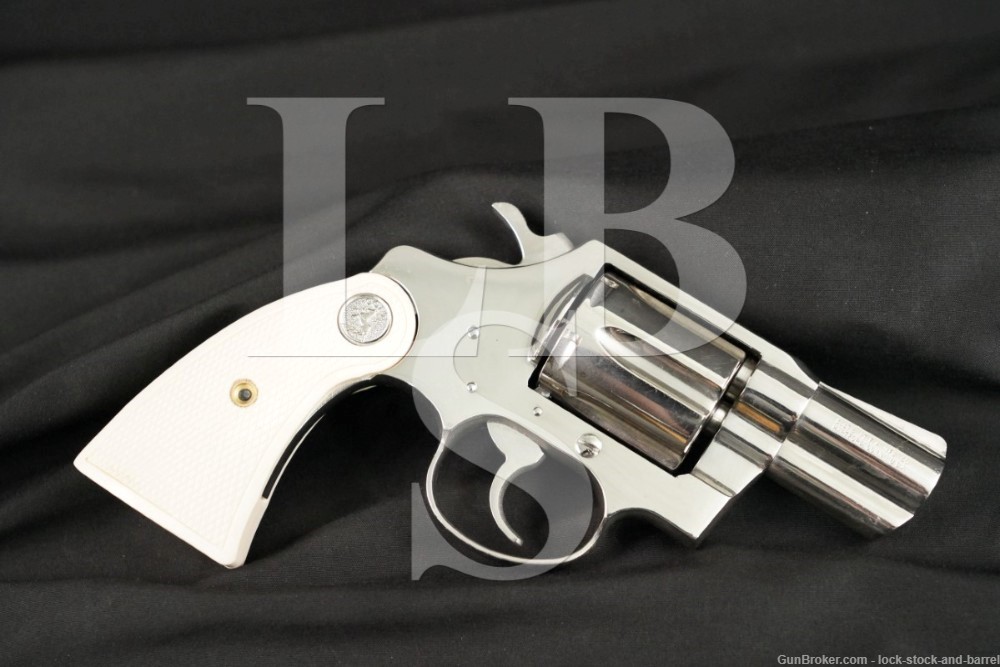 Colt Detective Special 3rd Issue 2″ Nickel .38 Special Revolver, 1972 C&R