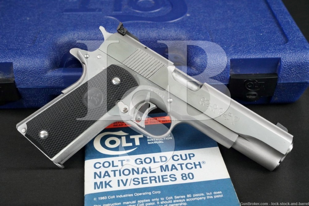 Colt Series 80 Gold Cup National Match Stainless .45 ACP 1911 Pistol, C&R