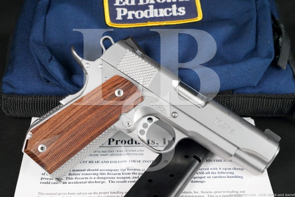 Ed Brown Model Kobra Carry .45 ACP 4.25″ 1911 Semi-Auto Pistol, NO CA