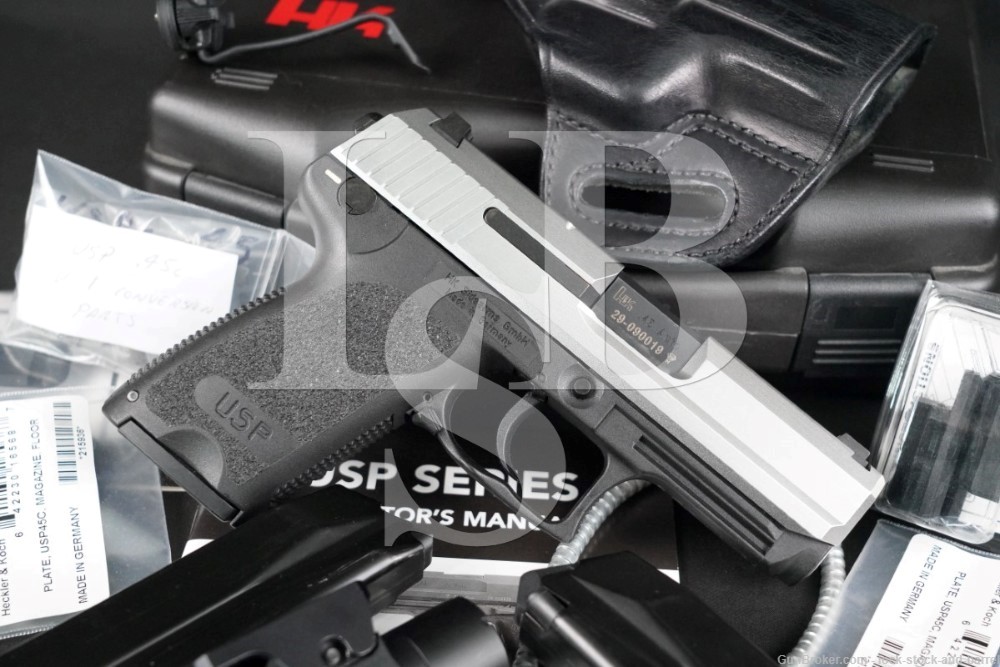 Heckler & Koch H&K USP 45 USP-45 Compact Stainless .45 ACP Semi-Auto Pistol