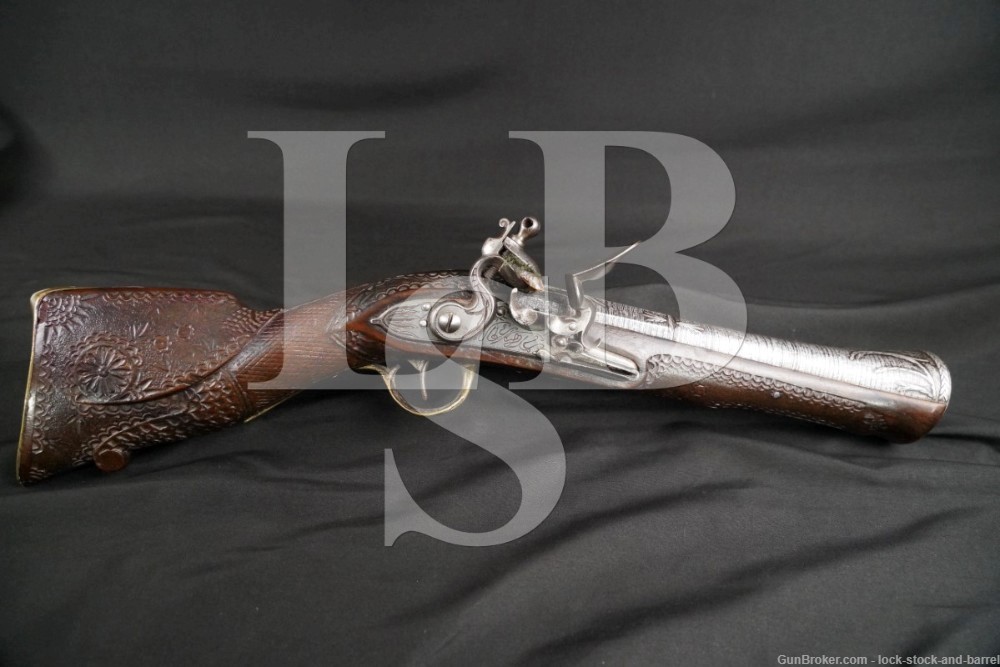 Unknown Engraved Blunderbuss Trade Gun Flintlock Muzzleloader ATF Antique