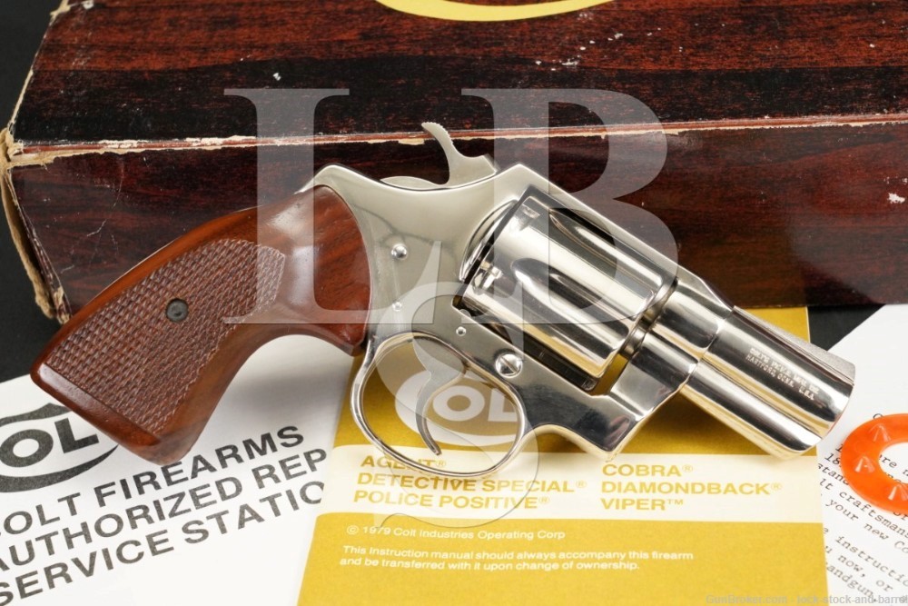 Colt Detective Special 6 Shot Nickel 38 Spl Double Action Revolver 1982 Lock Stock And Barrel 5807