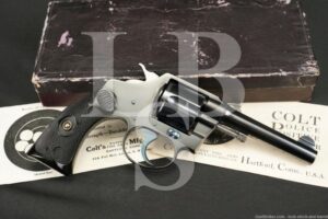 Colt Police Positive 4" Blue .38 S&W Double Action Revolver & Box, 1909 C&R