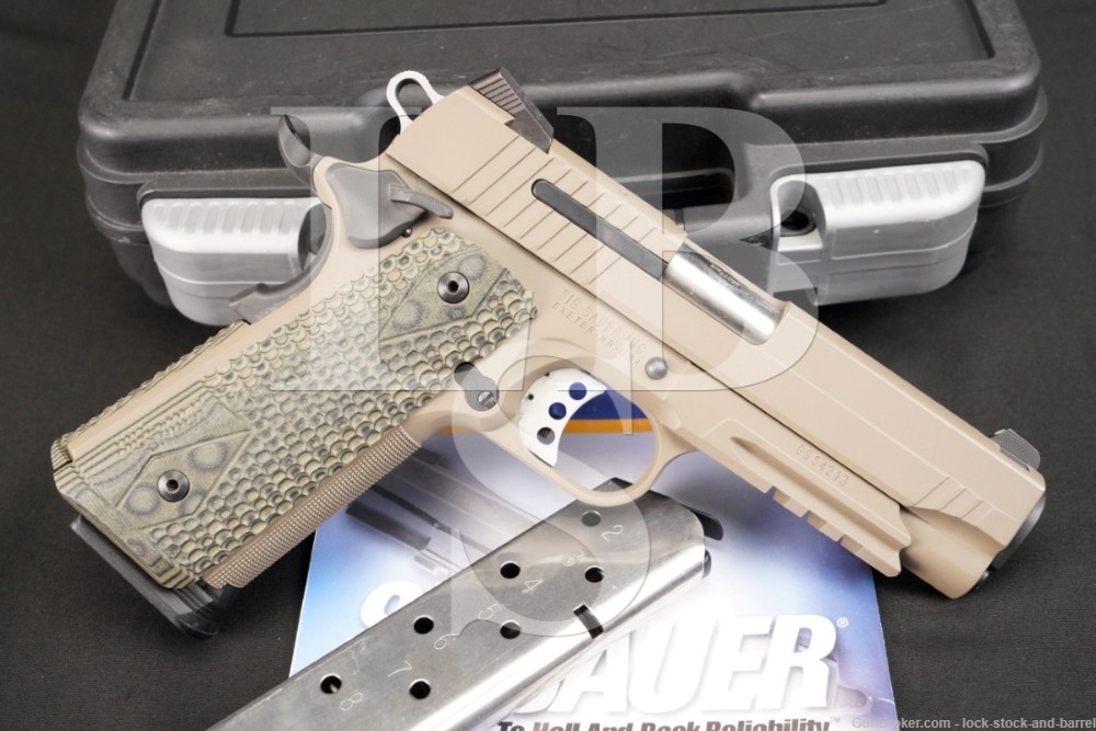 Sig Sauer 1911 Carry Scorpion 1911CAR-45-SCPN .45 ACP 4.2″ Pistol NO CA