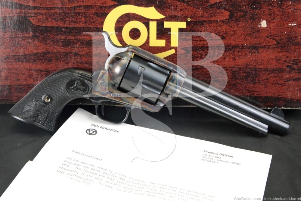 Colt 3rd Gen Single Action Army SAA P1850 Blue 5 1/2″ .45 Revolver, 1981