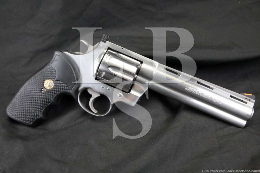 Colt Anaconda Model MM4560 6″ Stainless .45 LC DA Revolver, MFD 1998